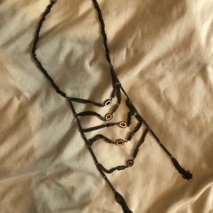 gold statement necklace